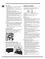 Preview for 38 page of Hotpoint Ariston NMBT 1911 Series Operating Instructions Manual