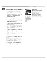 Предварительный просмотр 6 страницы Hotpoint Ariston NMTL 1912 F W /HA Operating Instructions Manual