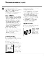 Предварительный просмотр 6 страницы Hotpoint Ariston NMTM 19 series Operating Instructions Manual