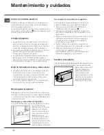 Предварительный просмотр 36 страницы Hotpoint Ariston NMTM 19 series Operating Instructions Manual