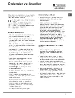 Preview for 7 page of Hotpoint Ariston NMTM 1911 V (TK)/HA Operating Instructions Manual