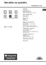 Preview for 49 page of Hotpoint Ariston NMTP 1912 F/HA Operating Instructions Manual