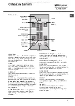 Предварительный просмотр 3 страницы Hotpoint Ariston NMTP 1912 FW/HA Operating Instructions Manual