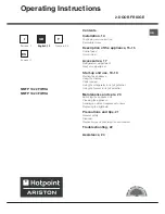 Предварительный просмотр 13 страницы Hotpoint Ariston NMTP 1922 FW Operating Instructions Manual