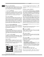 Предварительный просмотр 16 страницы Hotpoint Ariston OK 1037 EL D.20 X/HA S Operating Instructions Manual