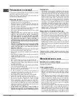 Предварительный просмотр 22 страницы Hotpoint Ariston OK 1037 EL D.20 X/HA S Operating Instructions Manual