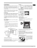 Предварительный просмотр 25 страницы Hotpoint Ariston OK 1037 EL D.20 X/HA S Operating Instructions Manual