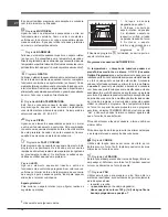 Предварительный просмотр 72 страницы Hotpoint Ariston OK 1037 EL D.20 X/HA S Operating Instructions Manual