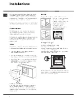 Предварительный просмотр 2 страницы Hotpoint Ariston OK 1037EL DP.20 X/HA Operating Instructions Manual