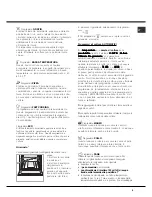 Предварительный просмотр 9 страницы Hotpoint Ariston OK 1037EL DP.20 X/HA Operating Instructions Manual