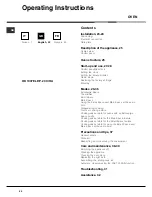 Предварительный просмотр 22 страницы Hotpoint Ariston OK 1037EL DP.20 X/HA Operating Instructions Manual