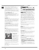 Предварительный просмотр 30 страницы Hotpoint Ariston OK 1037EL DP.20 X/HA Operating Instructions Manual