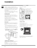 Предварительный просмотр 44 страницы Hotpoint Ariston OK 1037EL DP.20 X/HA Operating Instructions Manual