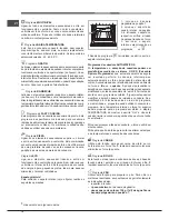 Предварительный просмотр 72 страницы Hotpoint Ariston OK 89E D.20 X/HA S Operating Instructions Manual