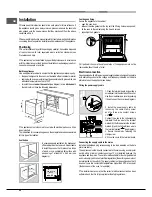 Preview for 22 page of Hotpoint Ariston OK1037ELD 0 X/HA Operating Instructions Manual