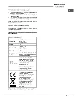 Preview for 35 page of Hotpoint Ariston OK1037ELD 0 X/HA Operating Instructions Manual