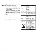 Preview for 28 page of Hotpoint Ariston OL 1038 LI RFH (CF) Operating Instructions Manual