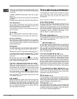 Preview for 30 page of Hotpoint Ariston OL 1038 LI RFH (CF) Operating Instructions Manual