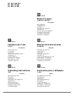 Preview for 1 page of Hotpoint Ariston PC 631 /HA Operating Instructions Manual