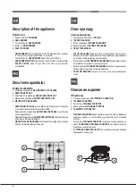 Предварительный просмотр 6 страницы Hotpoint Ariston PCN 641 IX/HA RU Operating Instructions Manual