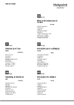 Preview for 1 page of Hotpoint Ariston PCN 642 HA Operating Instructions Manual