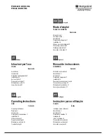 Hotpoint Ariston PK 644 D GH X Operating Instructions Manual preview