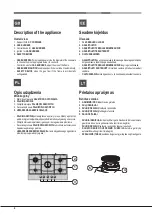 Preview for 8 page of Hotpoint Ariston PKLL 751 T/IX/HA EE Operating Instructions Manual