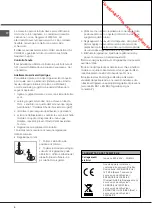 Предварительный просмотр 4 страницы Hotpoint Ariston PZ 640 GH/HA Operating Instructions Manual