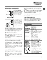 Предварительный просмотр 3 страницы Hotpoint Ariston RPD 1047 D Instructions For Use Manual