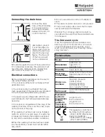 Preview for 3 page of Hotpoint Ariston RPD 1066 D Instructions For Use Manual