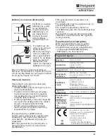 Preview for 27 page of Hotpoint Ariston RPD 1066 D Instructions For Use Manual