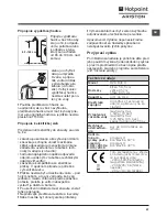 Preview for 27 page of Hotpoint Ariston RPD 846 D Instructions For Use Manual