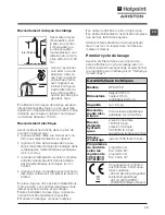 Предварительный просмотр 15 страницы Hotpoint Ariston RPD 965 D Instructions For Use Manual