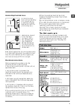 Preview for 3 page of Hotpoint Ariston RSF 925 J Instructions For Use Manual