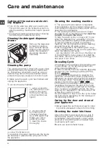 Preview for 4 page of Hotpoint Ariston RZ 1047 W Instructions For Use Manual