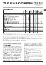 Preview for 9 page of Hotpoint Ariston RZ 1047 W Instructions For Use Manual