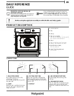 Hotpoint Ariston SA2540HIX Daily Reference Manual предпросмотр