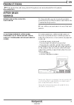 Предварительный просмотр 25 страницы Hotpoint Ariston SA2540HWH Use And Care Manual