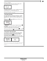 Предварительный просмотр 13 страницы Hotpoint Ariston SA3540HIX Use And Care Manual