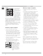 Предварительный просмотр 6 страницы Hotpoint Ariston SBD 2022 F/HA Operating Instructions Manual