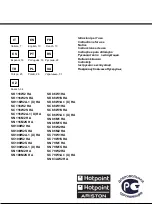 Preview for 1 page of Hotpoint Ariston SC 116W2 HA Instructions For Use Manual