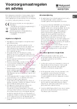 Предварительный просмотр 31 страницы Hotpoint Ariston SDS 1521/HA Operating Instructions Manual