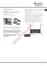 Предварительный просмотр 33 страницы Hotpoint Ariston SDS 1721 V/HA Operating Instructions Manual