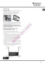 Предварительный просмотр 43 страницы Hotpoint Ariston SDS 1721 V/HA Operating Instructions Manual