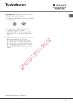 Предварительный просмотр 45 страницы Hotpoint Ariston SDS 1721 V/HA Operating Instructions Manual