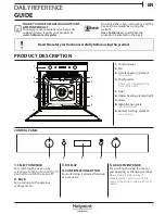 Hotpoint Ariston SI6864SHIX Daily Reference Manual предпросмотр