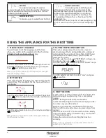 Preview for 4 page of Hotpoint Ariston SI6864SHIX Daily Reference Manual