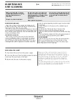 Preview for 10 page of Hotpoint Ariston SI6864SHIX Daily Reference Manual