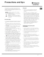 Preview for 17 page of Hotpoint Ariston STM 1711 Operating Instructions Manual