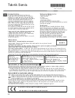 Preview for 80 page of Hotpoint Ariston TCDG 51 Instruction Booklet